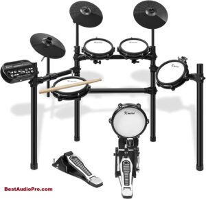 Electric Drum Set,Kmise All Mesh Drumhead Electronic Drum