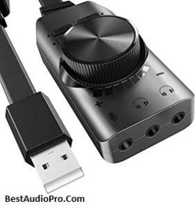 USB Sound Card Adapter BENGOO 7.1 Channel External Audio Adapter
